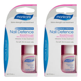 Manicare Maximum Strength Nail Defence 14 Day Treatment x 3 Bundle of 2
