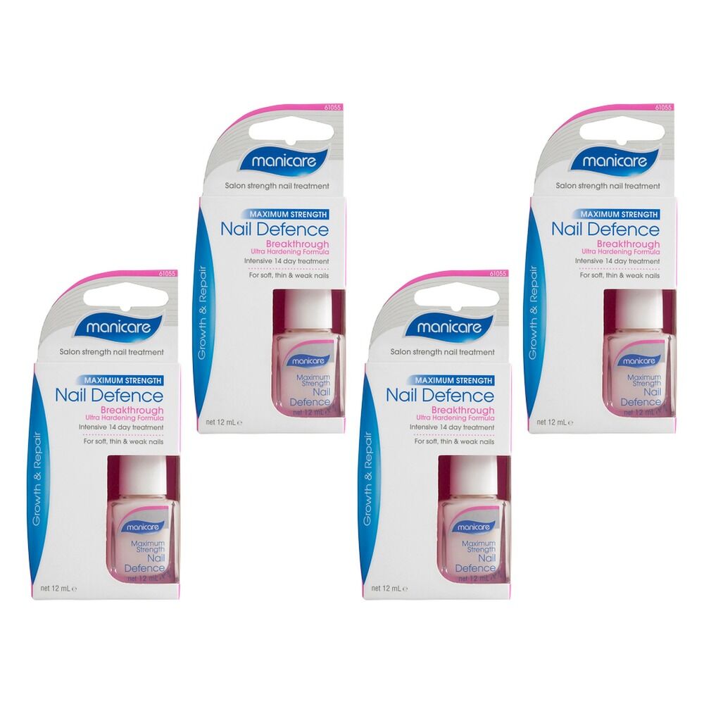 Manicare Maximum Strength Nail Defence 14 Day Treatment x 3 Bundle of 4