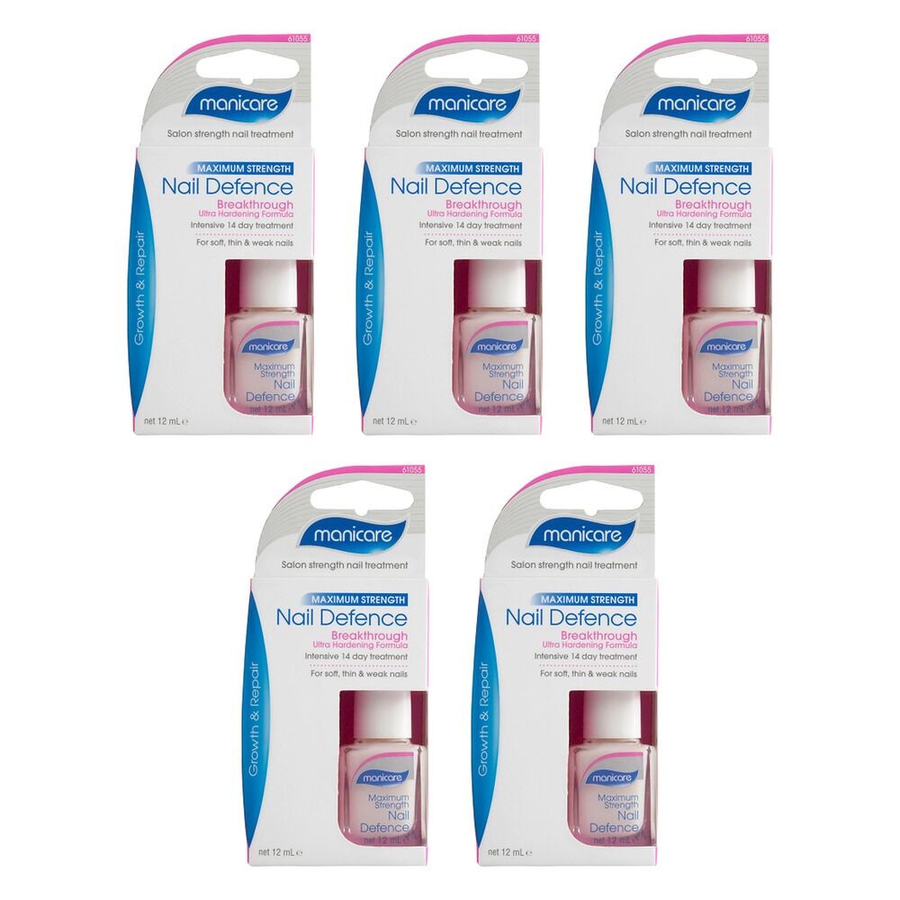 Manicare Maximum Strength Nail Defence 14 Day Treatment x 3 Bundle of 5