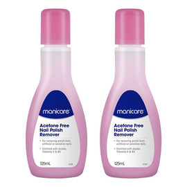 Manicare Acetone Free Nail Polish Remover 125mL Pack of 2