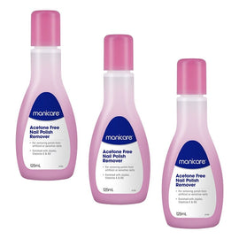 Manicare Acetone Free Nail Polish Remover 125mL Pack of 3