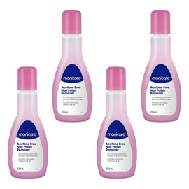 Manicare Acetone Free Nail Polish Remover 125mL Pack of 4