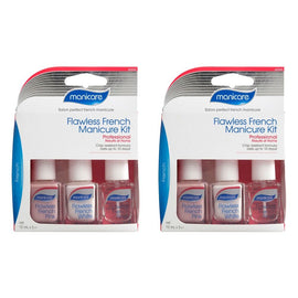 Manicare Flawless French Manicure Kit x 3 Bundle of 2