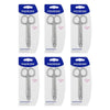 Manicare Toenail Scissors Stainless Steel Extra Large Grip x 3 Bundle of 6