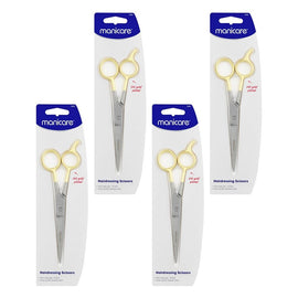 Manicare Hairdressing Scissors, 16cm Extra Large Grip x 3 Bundle of 4