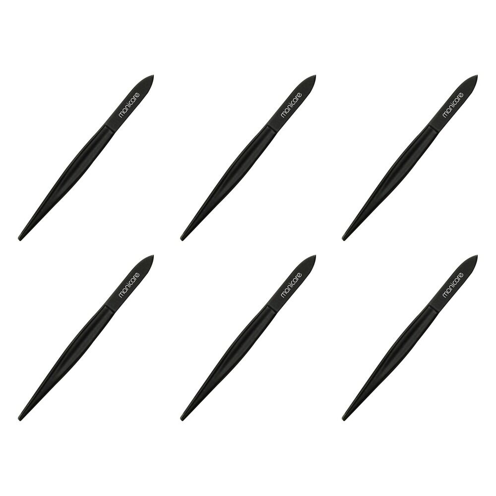 Manicare Tweezer Point Black x 3 Bundle of 6