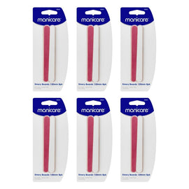 Manicare Emery Boards 120mm 8 Pack x 3 Bundle of 6
