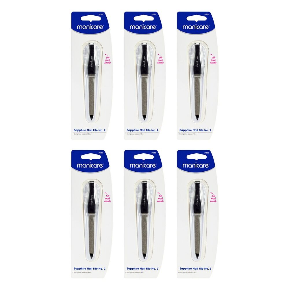 Manicare Sapphire Nail File No. 2 x 3 Bundle of 6