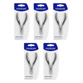 Manicare Cuticle Clippers with Side Spring x 3 Bundle of 5