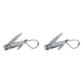 Manicare Nail Clipper with File & Keychain x 3 Bundle of 2