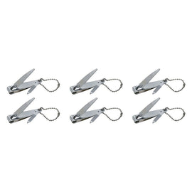 Manicare Nail Clipper with File & Keychain x 3 Bundle of 6