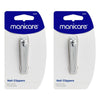 Manicare Nail Clippers, With Nail File Pack of 2