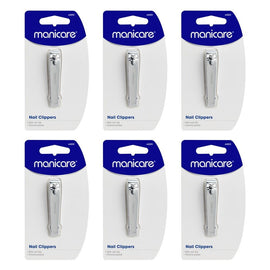 Manicare Nail Clippers, With Nail File Pack of 6