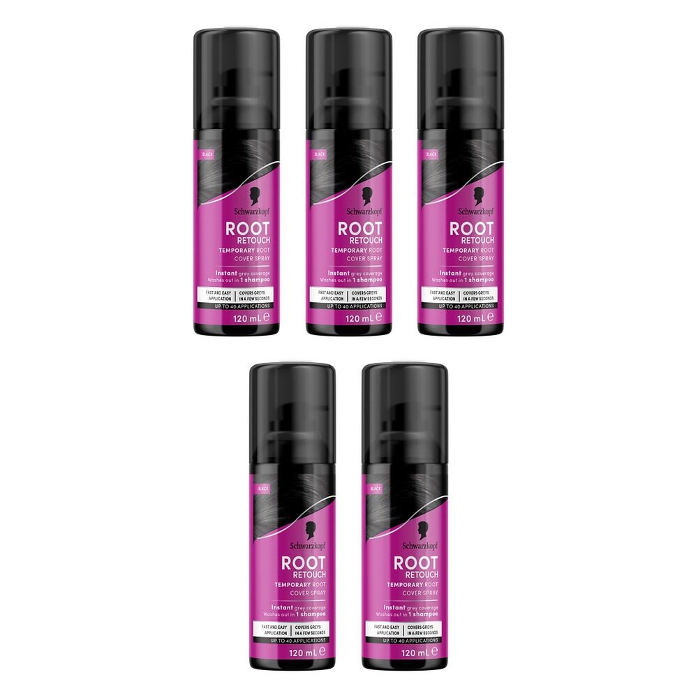 Schwarzkopf Root Retoucher Black 70g Pack of 5