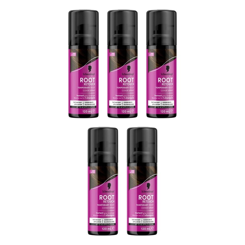 Schwarzkopf Root Retoucher Dark Brown 70 g Pack of 5