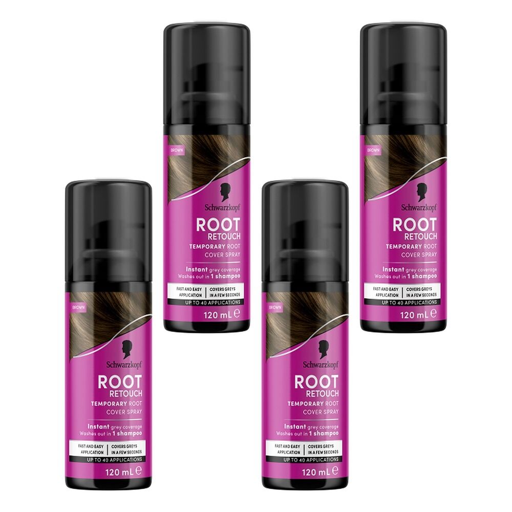 Schwarzkopf Root Retoucher Brown 70 g Pack of 4