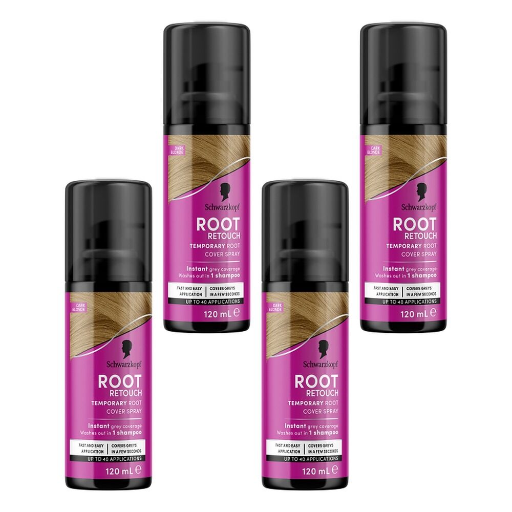Schwarzkopf Root Retoucher Dark Blonde 70g Pack of 4