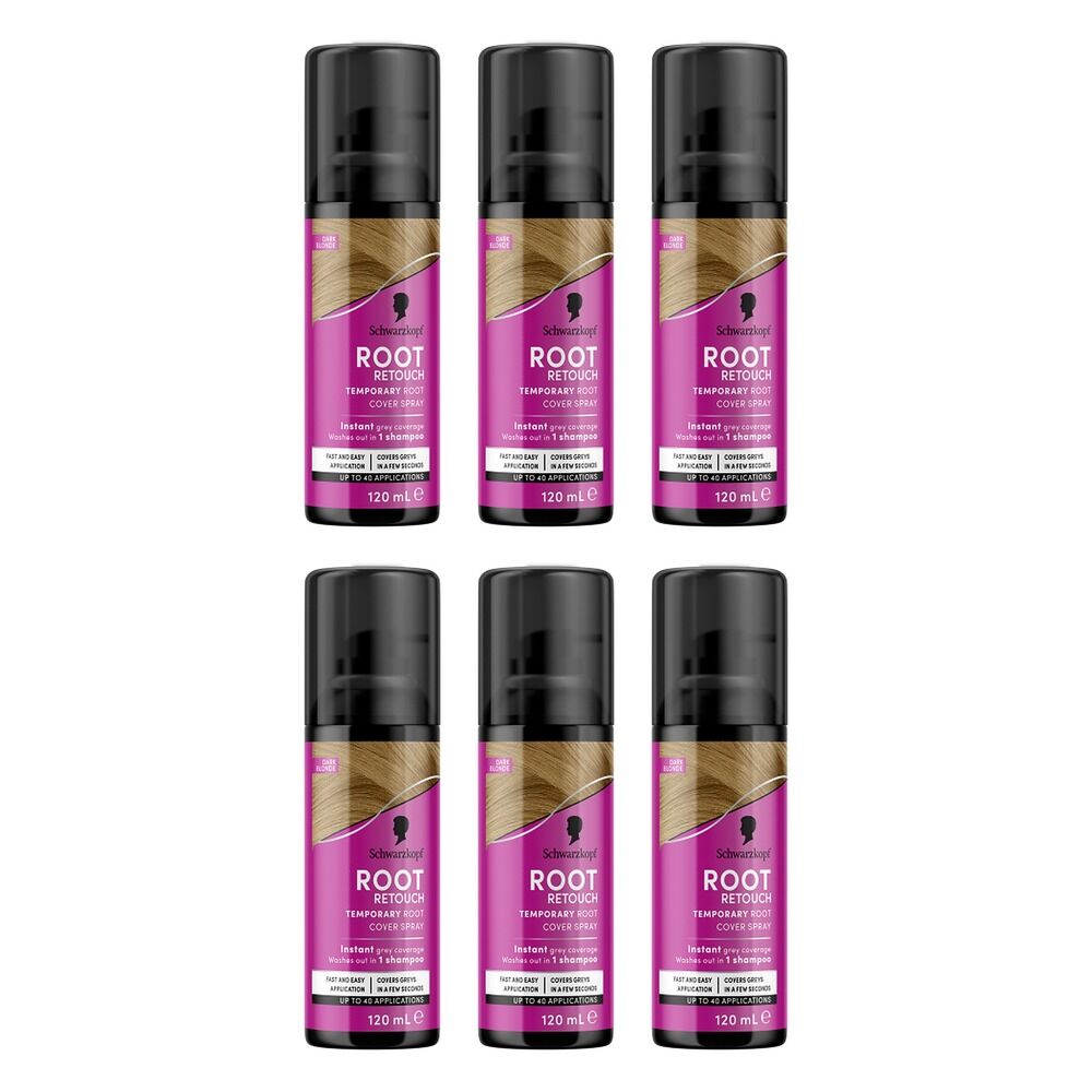Schwarzkopf Root Retoucher Dark Blonde 70g Pack of 6