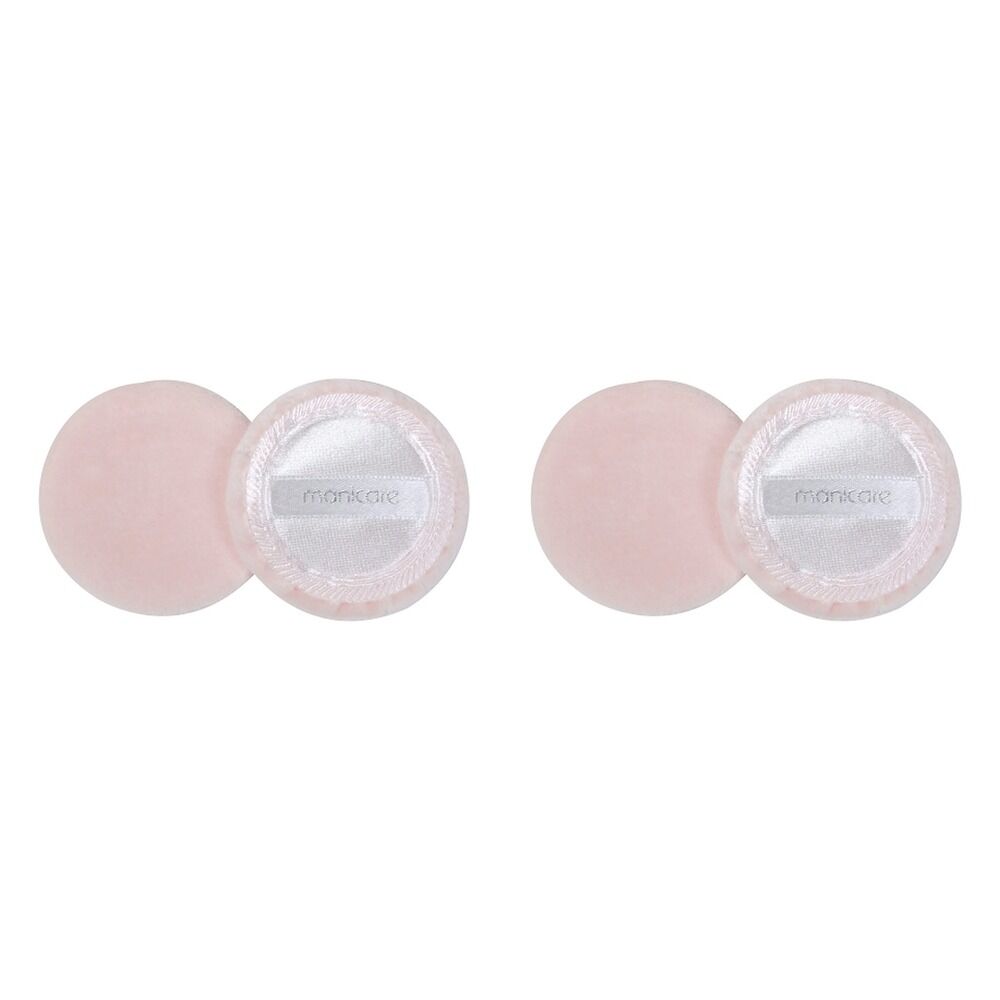 Manicare Puff Compact Velour 2 Pack x 3 Bundle of 2