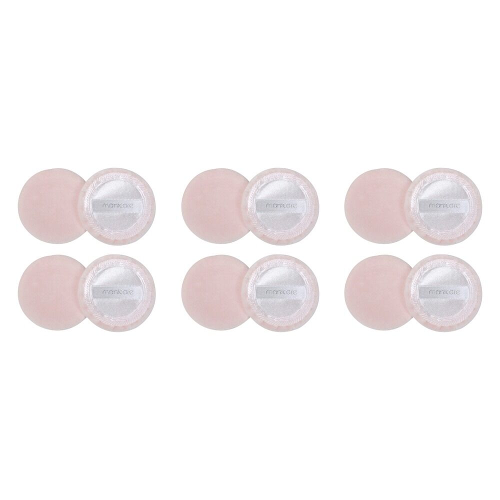 Manicare Puff Compact Velour 2 Pack x 3 Bundle of 6