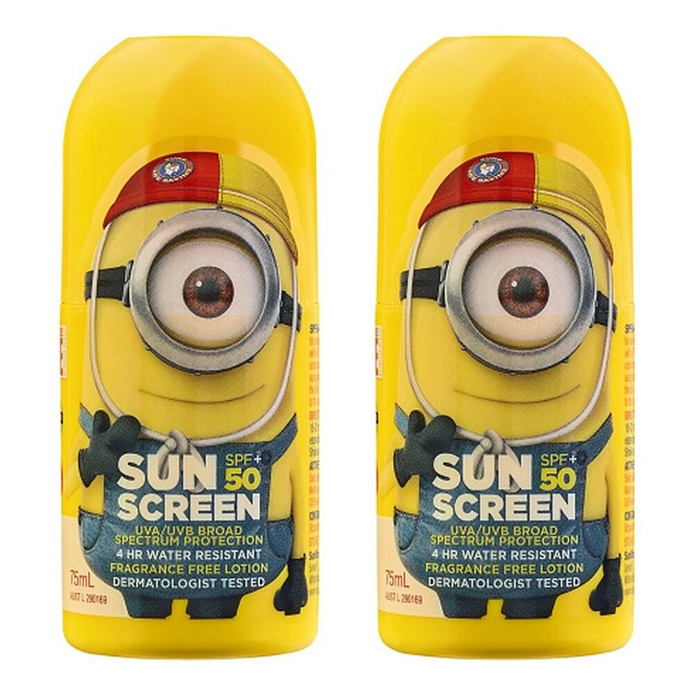 Surf Life Saving Australia Sunscreen Despicable Me SPF50+ 75mL Pack of 2