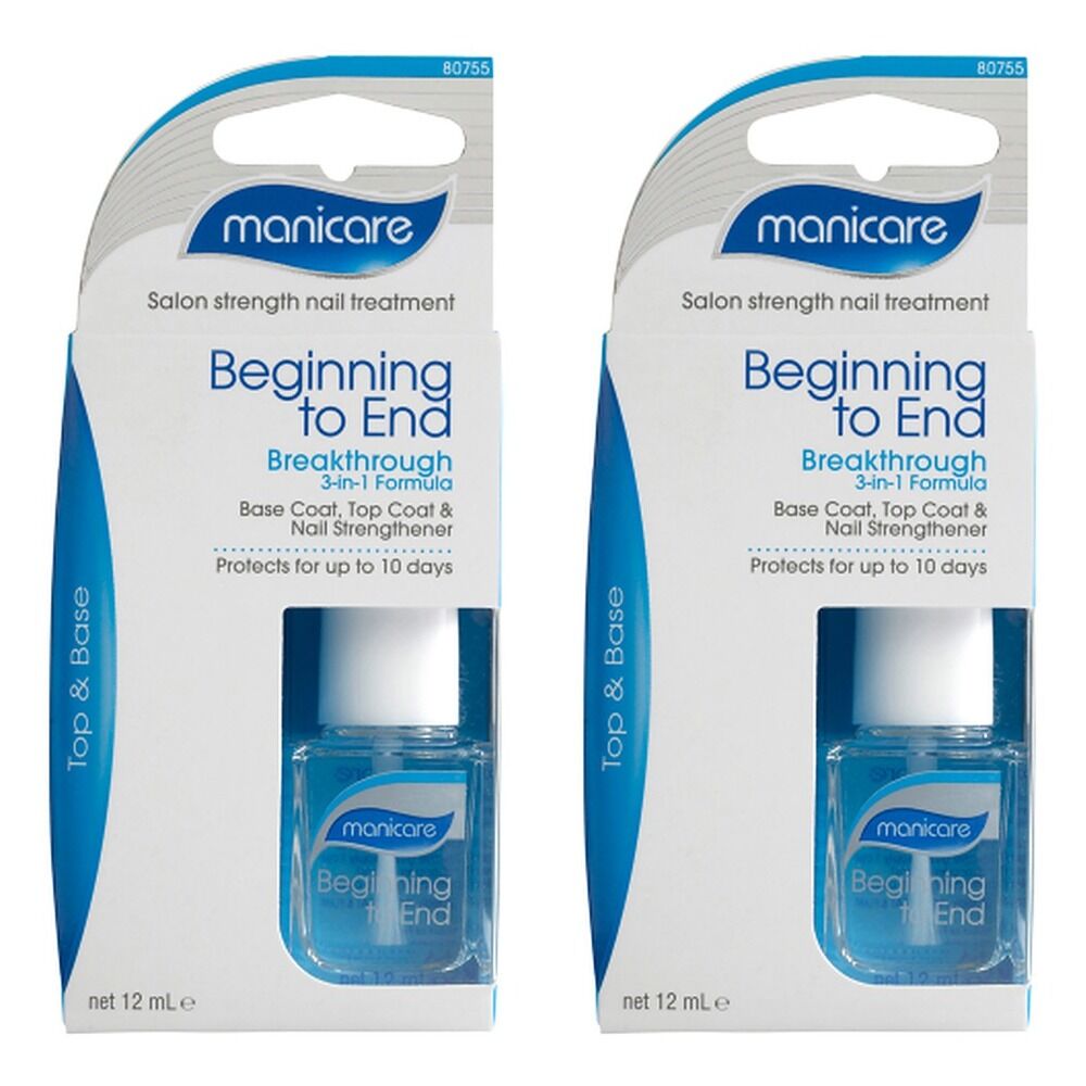Manicare Beginning to End 3-in-1 Nail Treatment x 3 Bundle of 2