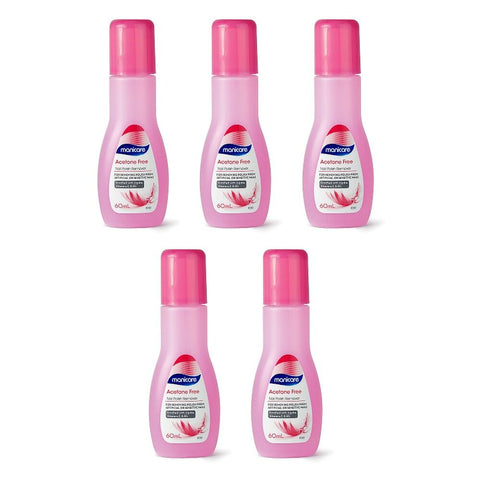 Manicare Nail Polish Remover Acetone Free with Vitamin E 60mL x 3 Bundle of 5