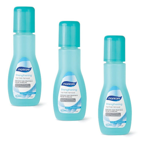 Manicare Nail Polish Remover Super Fast with Vitamin E 60mL x 3 Bundle of 3