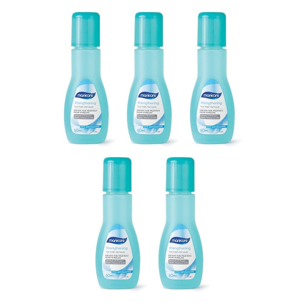 Manicare Nail Polish Remover Super Fast with Vitamin E 60mL x 3 Bundle of 5