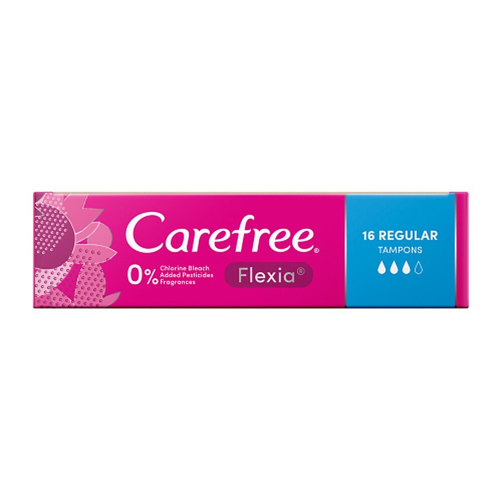 Carefree Flexia Regular Tampons 16 Pack x 12