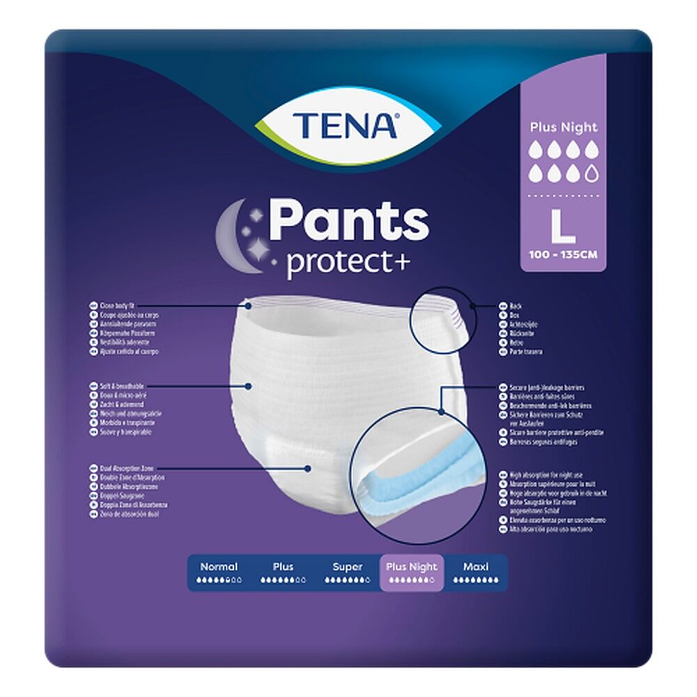 Tena Pants Plus Night Large 12 Pack x 2