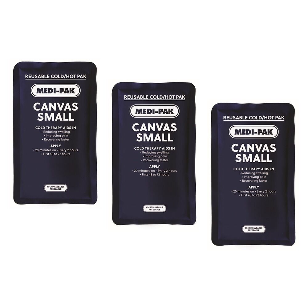 Medi-Ice Pak Small Canvas Hot & Cold Pack Bundle of 3