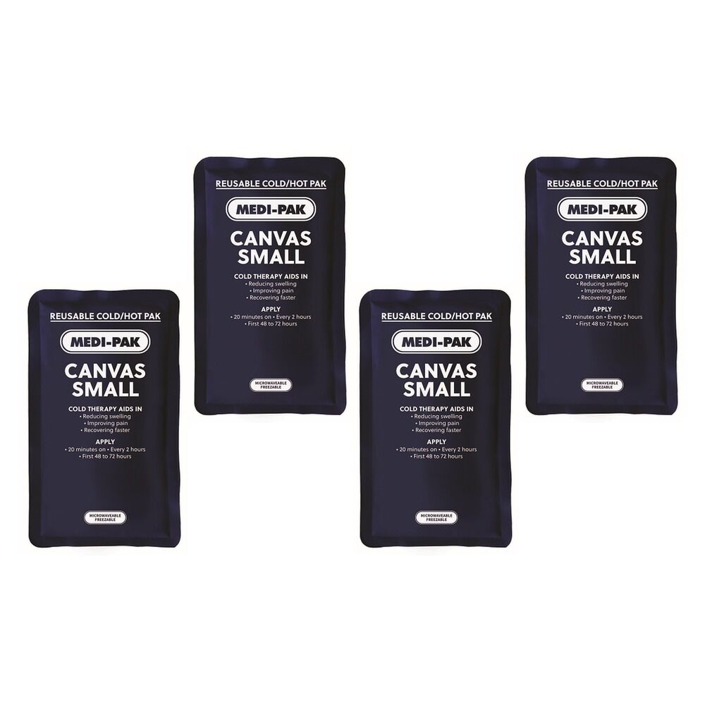 Medi-Ice Pak Small Canvas Hot & Cold Pack Bundle of 4