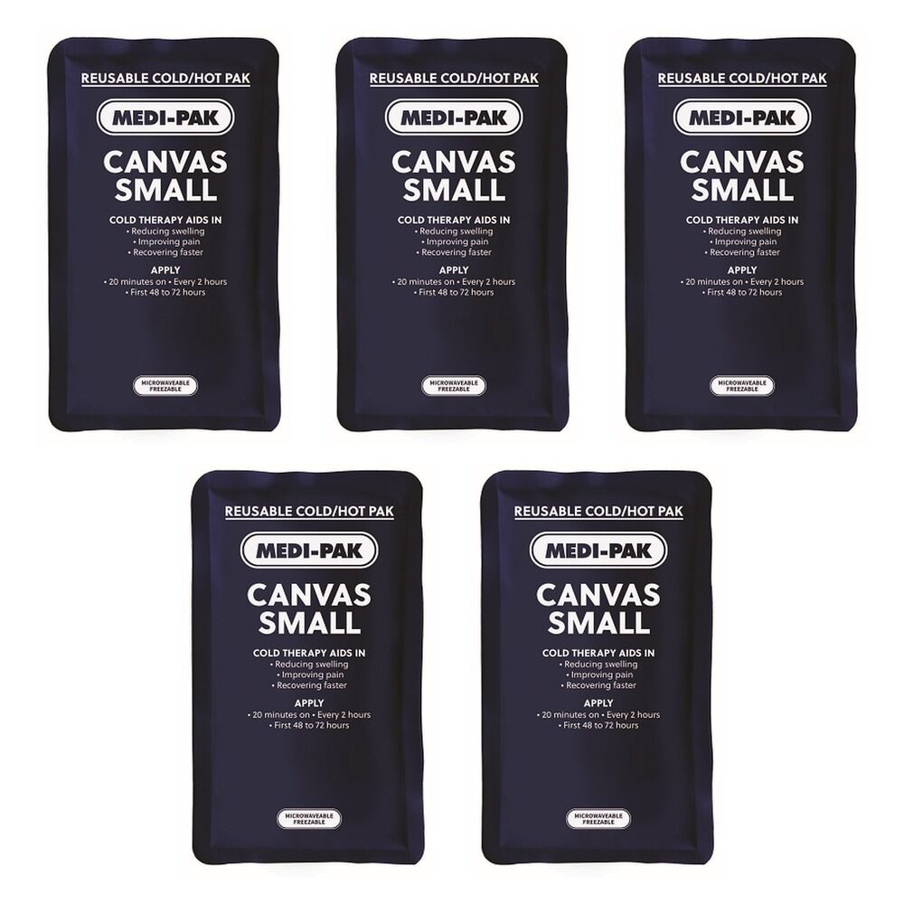 Medi-Ice Pak Small Canvas Hot & Cold Pack Bundle of 5
