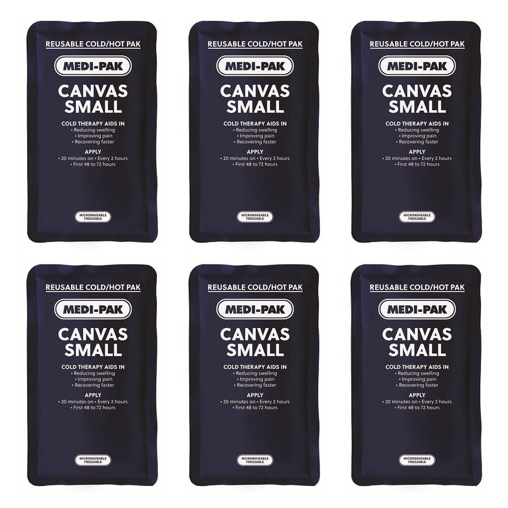Medi-Ice Pak Small Canvas Hot & Cold Pack Bundle of 6
