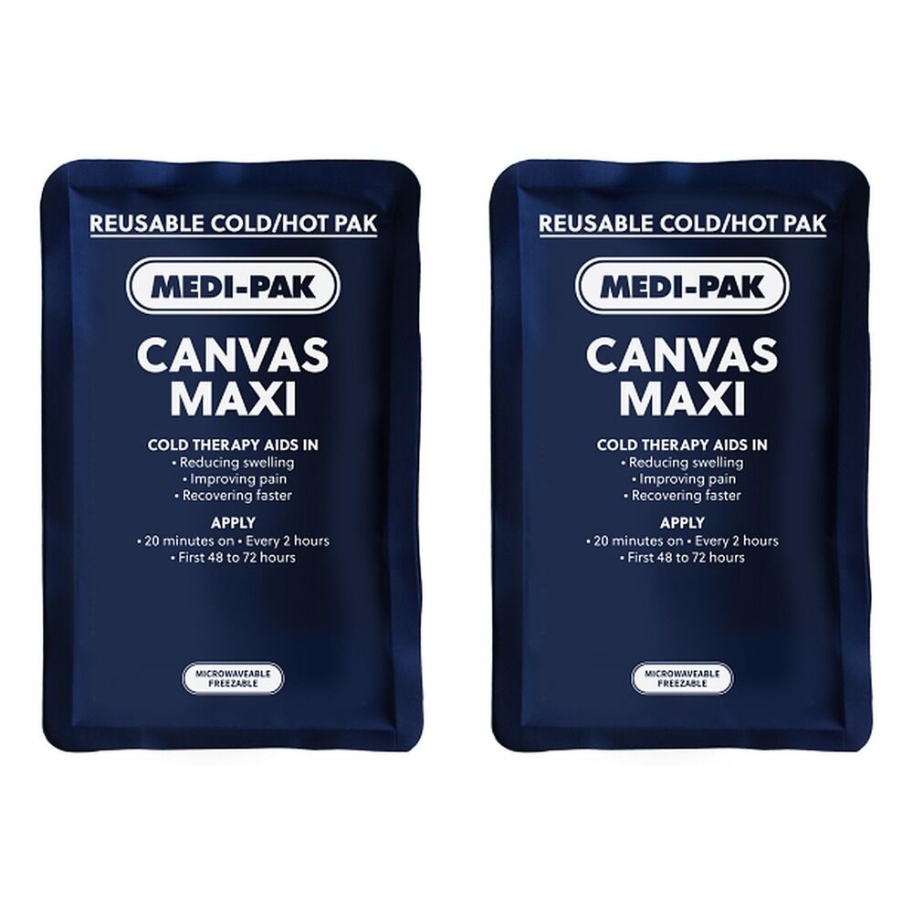 Medi-Ice Pak Canvas Hot & Cold Pack Large 640g Bundle of 2
