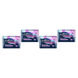 Libra Maternity Extra Long Pads with Wings 10 Pack x 6 Bundle of 4
