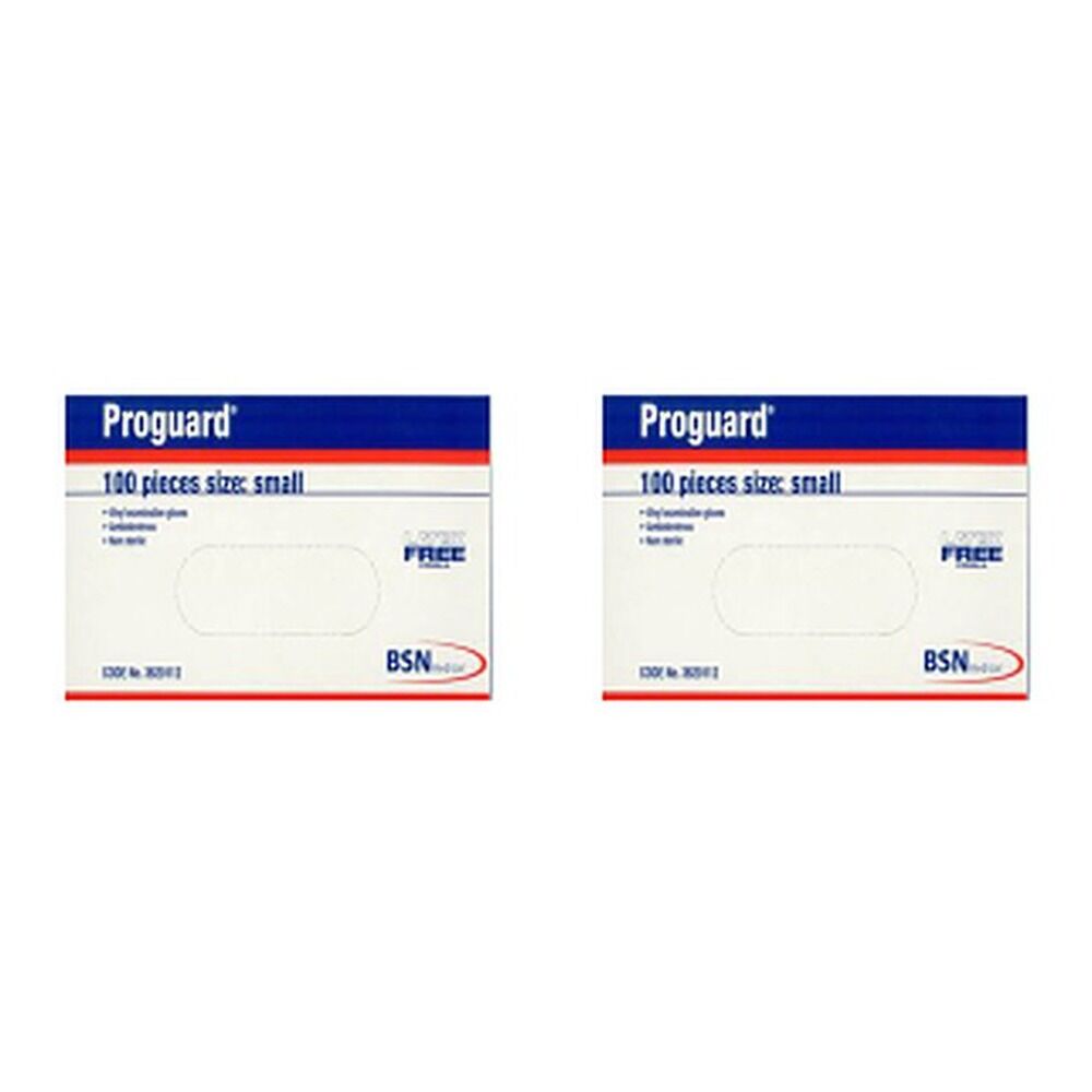 Proguard Disposable Gloves Small 100 Pack Bundle of 2