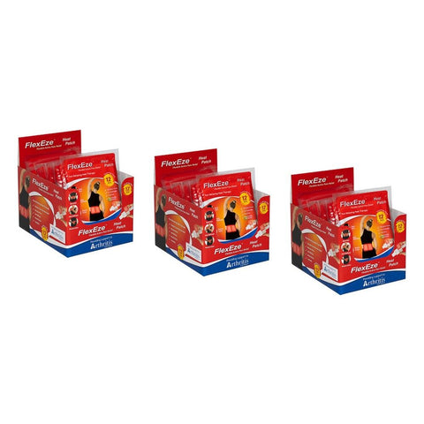 Flexeze Heat Patch 10cm x 13cm 20 Pack Bundle of 3