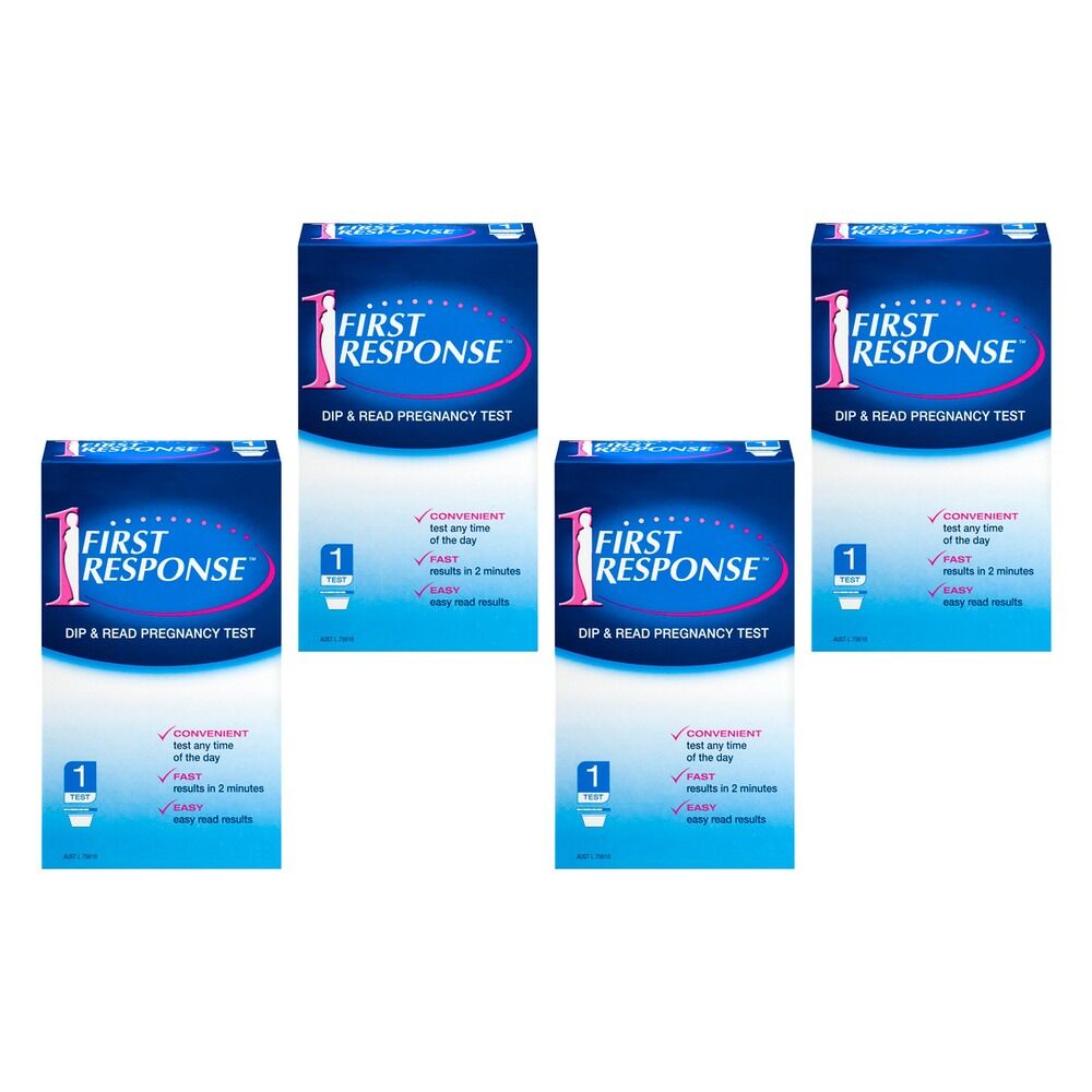 First Response Dip & Read Pregnancy Test Pack of 4