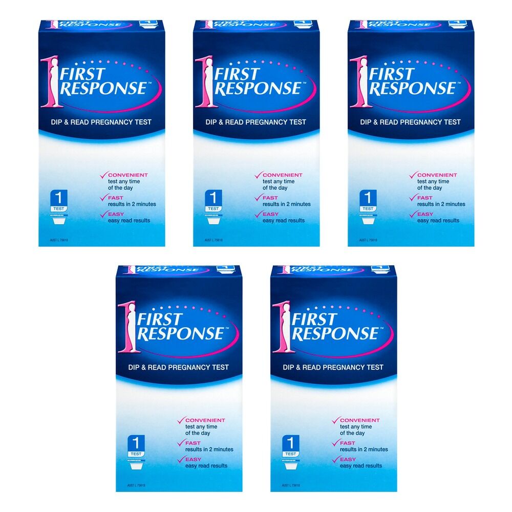 First Response Dip & Read Pregnancy Test Pack of 5
