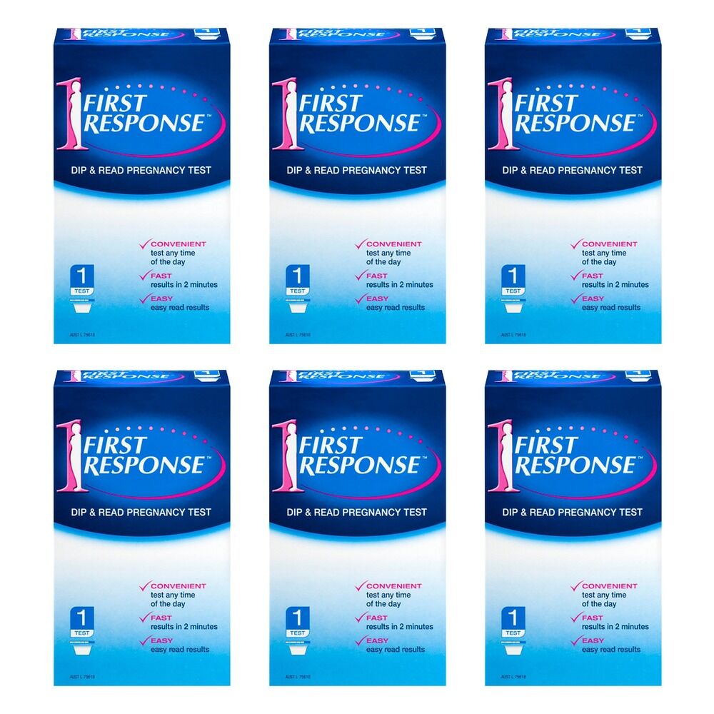First Response Dip & Read Pregnancy Test Pack of 6