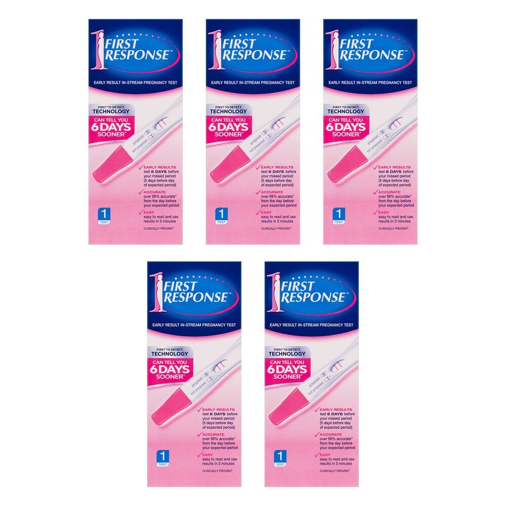 First Response Early Result In-Stream Pregnancy Test Pack of 5