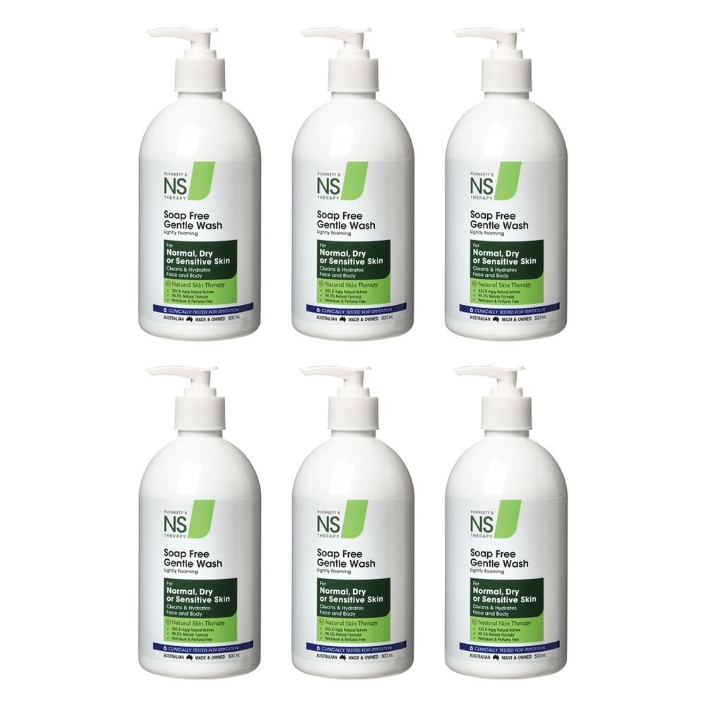 Nutri-Synergy Plunketts NS Soap Free Wash 500mL Pack of 6