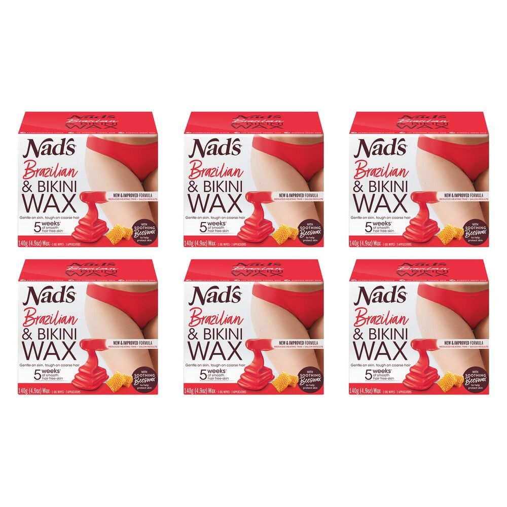 Nad's Brazilian & Bikini Wax Kit 140g Pack of 6