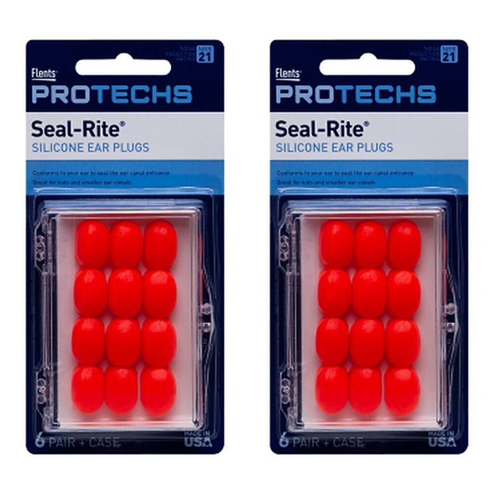 Flents C265 Soft Silicone Ear Plugs 6 Pairs Pack of 2