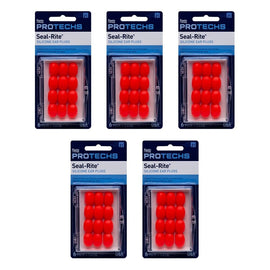 Flents C265 Soft Silicone Ear Plugs 6 Pairs Pack of 5