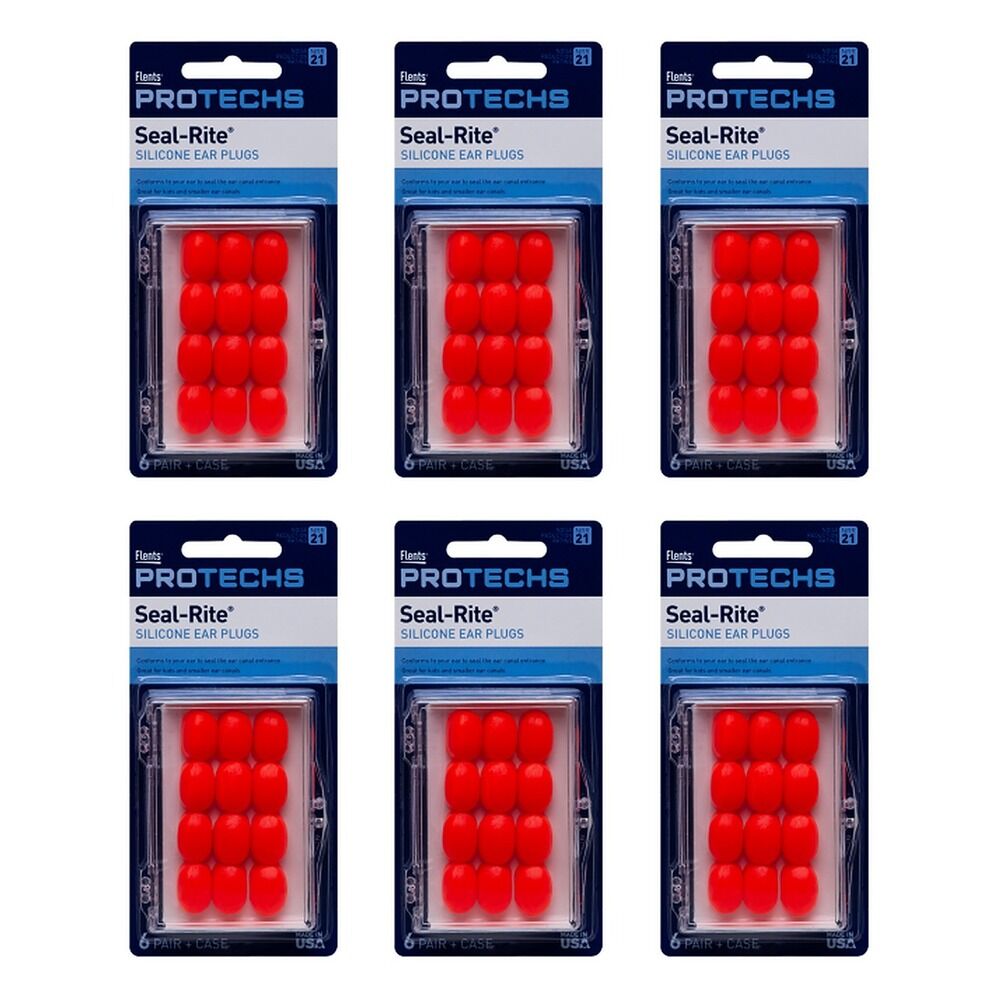 Flents C265 Soft Silicone Ear Plugs 6 Pairs Pack of 6