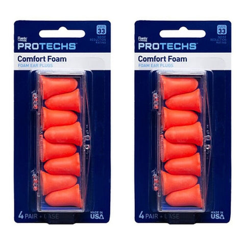 Flents K30 Soft Foam Ear Plugs 4 Pairs Pack of 2