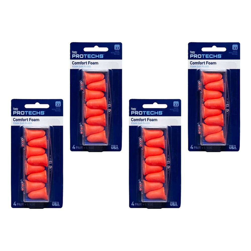 Flents K30 Soft Foam Ear Plugs 4 Pairs Pack of 4